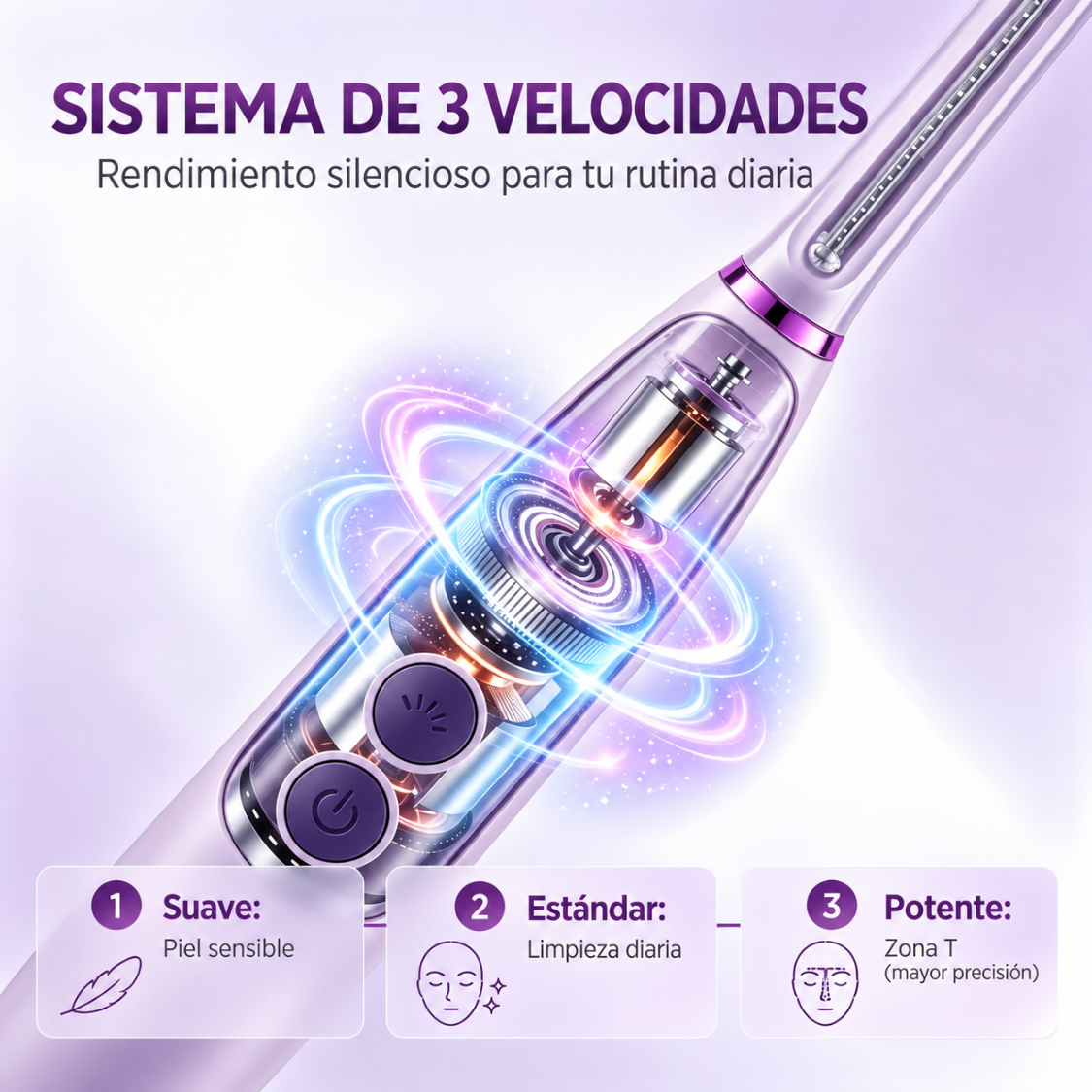 Veluna™ Depiladora Facial Sónica para Mujer