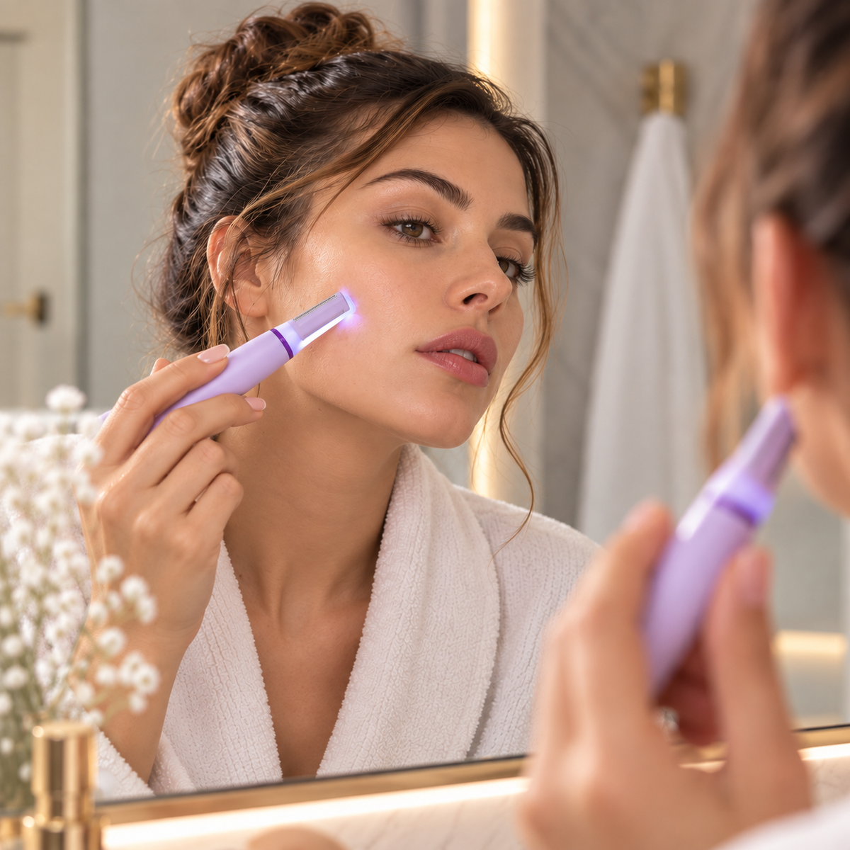 Veluna™ Depiladora Facial Sónica para Mujer